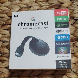 New Google Chromecast 4K Streaming Device - Black